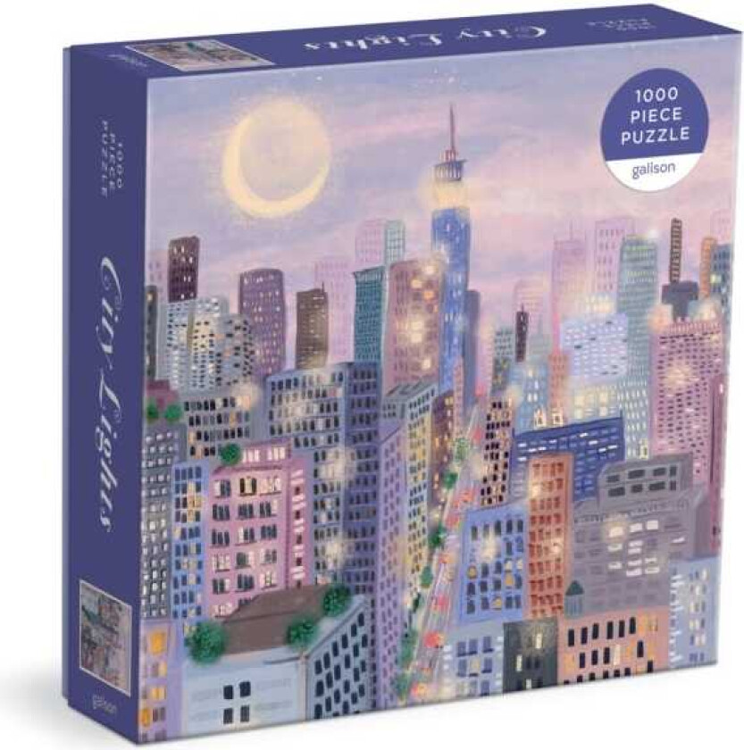 City Lights 1000 Pc Puzzle In a Square box