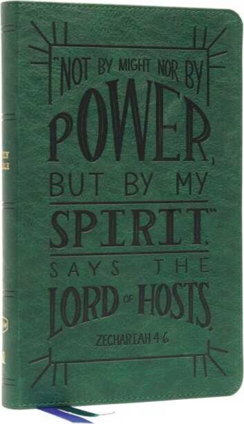 NKJV, Thinline Youth Edition Bible, Verse Art Cover Collection, Leathersoft, Green, Red Letter, Comfort Print Holy Bible, New King James Version