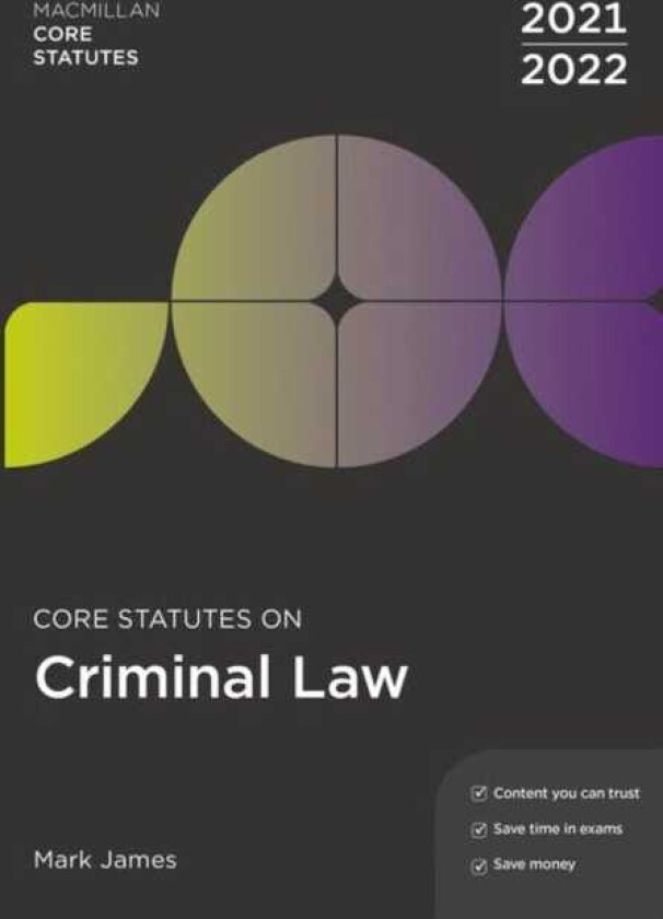 Core Statutes on Criminal Law 202122