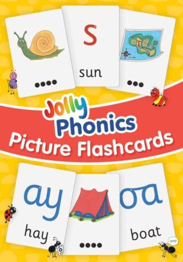 Jolly Phonics Picture Flash Cards in Precursive Letters