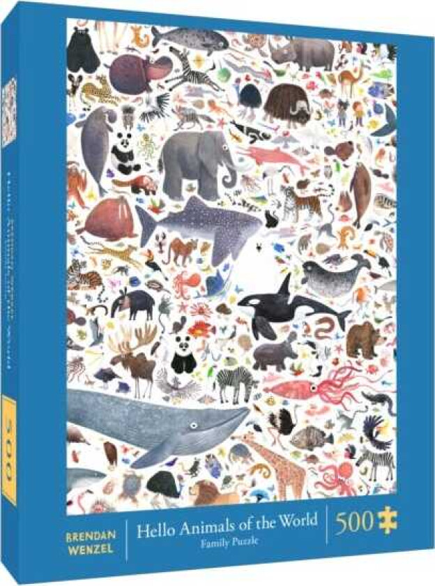 Hello Animals of the World 500Piece Family Puzzle