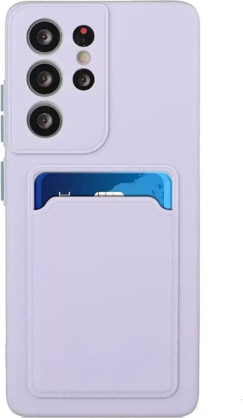 Samsung Galaxy S23+ (Plus) Fleksibelt Plastdeksel med Kortholder - Lilla