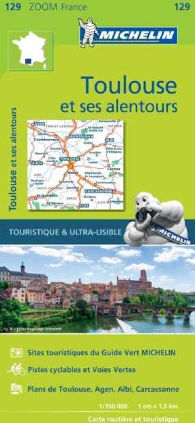 Toulouse & surrounding areas Zoom Map 129 Map