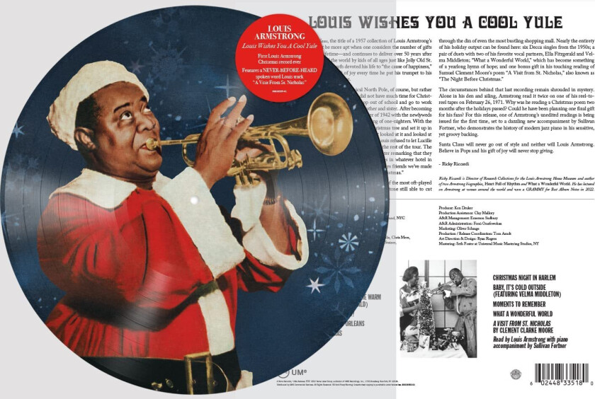 Louis Armstrong Louis Wishes You A Cool Yule LP/Vinyl