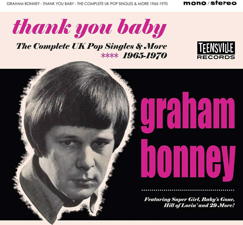 Graham Bonney Thank You Baby The Complete Uk Pop Singles & More 19651970 CD