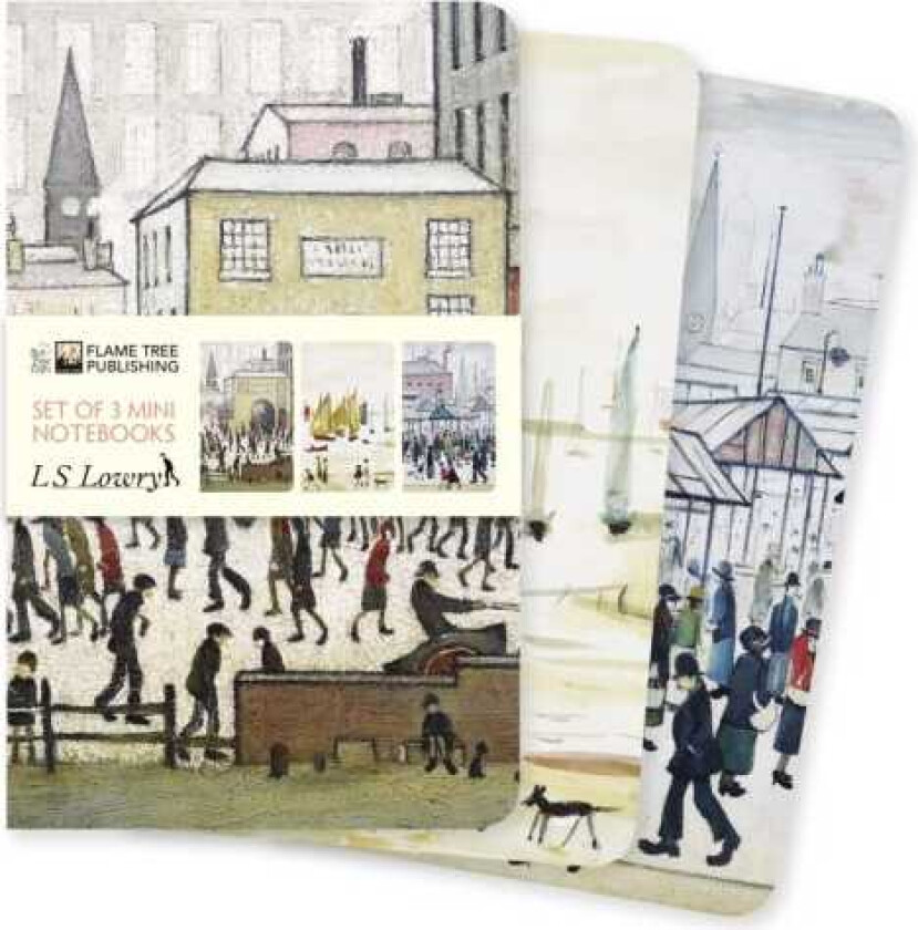 L.S. Lowry Set of 3 Mini Notebooks