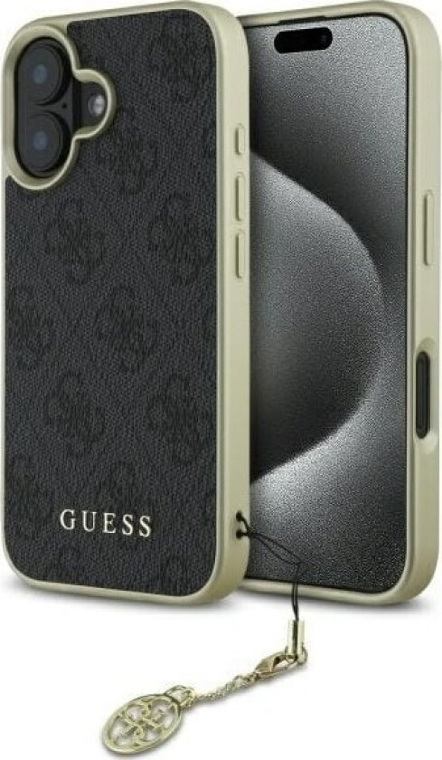 Guhcp16sgf4ggr Iphone 16 6.1" Czarny/Black Hardcase 4G Charms Collection
