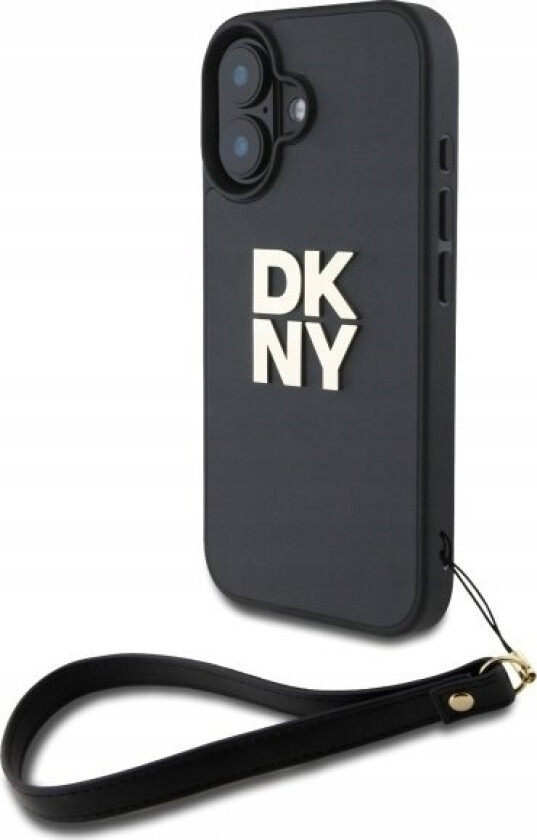 Deklas Dkny Dkhcp16spbswsk Iphone 16 6.1" Juoda/Juodas Hardcase Wrist Strap Stock Logo