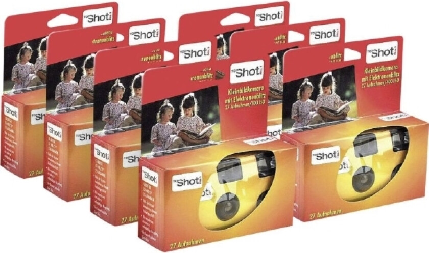 Topshot Topshot 400 Flash Engangskamera 7 Stk Med Indbygget Blitz