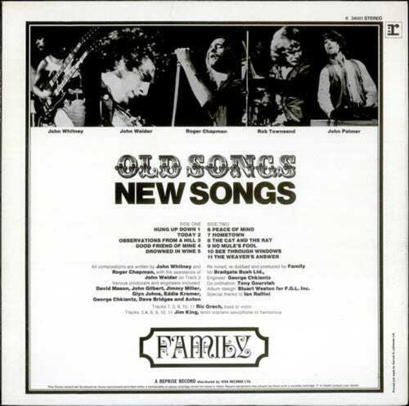 Family Old Songs, New Songs LP/Vinyl