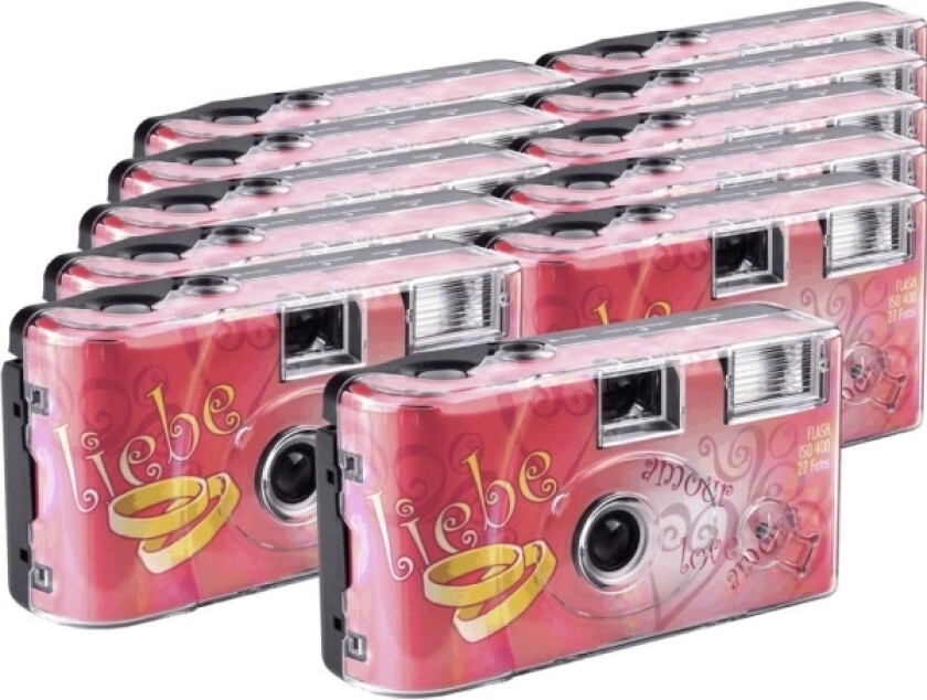 Topshot Love Hearts Engangskamera 11 Stk Med Indbygget Blitz