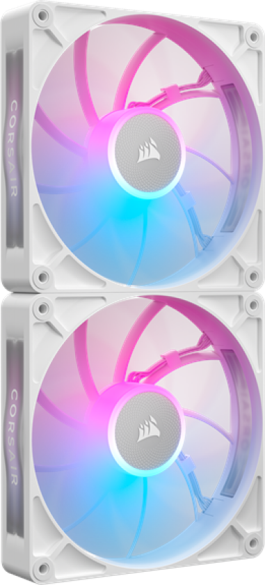 iCUE LINK RX140 MAX RGB (2-pack) - Kabinettvifte - 140mm - Svart med RGB LED-lys - 36 dBA