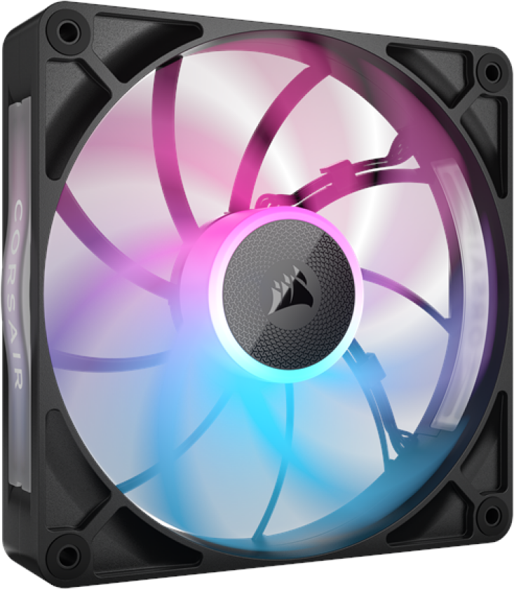 iCUE LINK RX140 MAX RGB - Kabinettvifte - 140mm - Svart med RGB LED-lys - 36 dBA