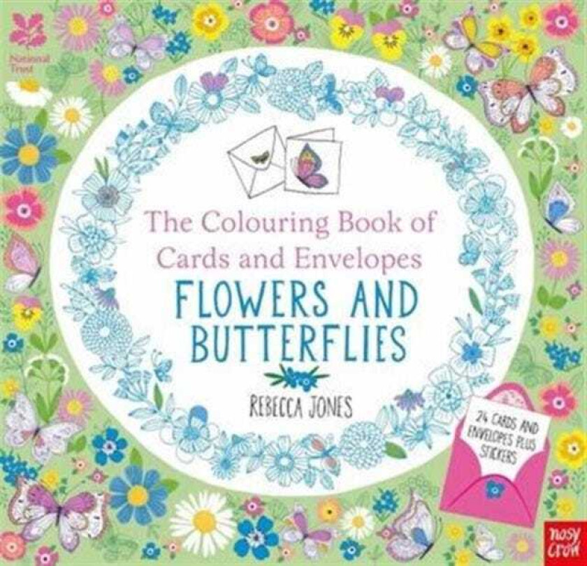 National Trust: The Colouring Book of Cards and Envelopes  Flowers and Butterflies