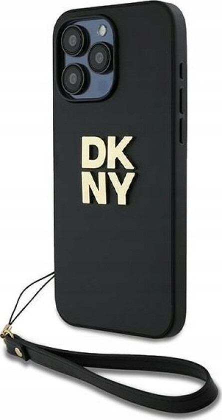 Deklas Dkny Dkhcp16lpbswsk Iphone 16 Pro 6.3" Juoda/Juodas Hardcase Wrist Strap Stock Logo