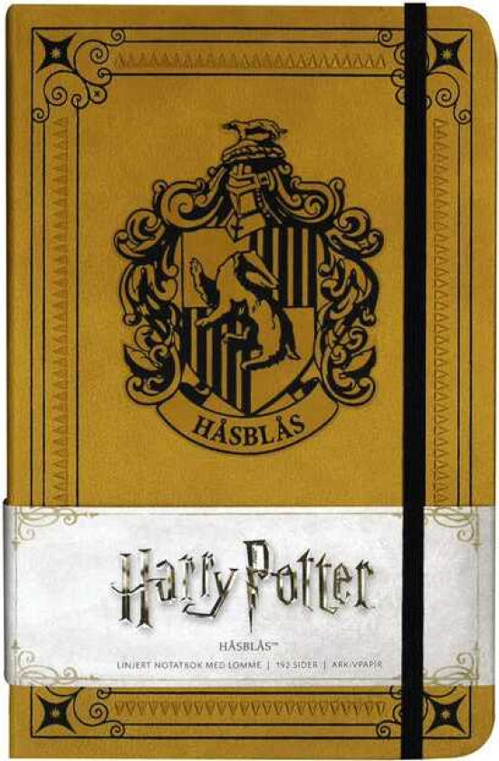 Harry Potter Håsblås. Linjert notatbok med lomme