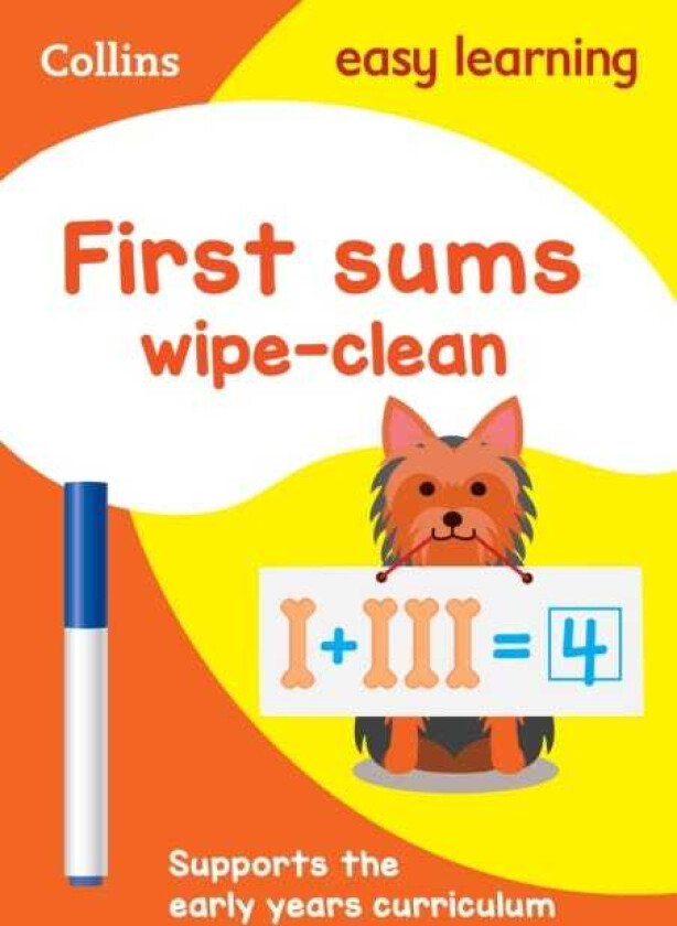 First Sums Age 35 Wipe Clean Activity Book  Ideal for Home Learning