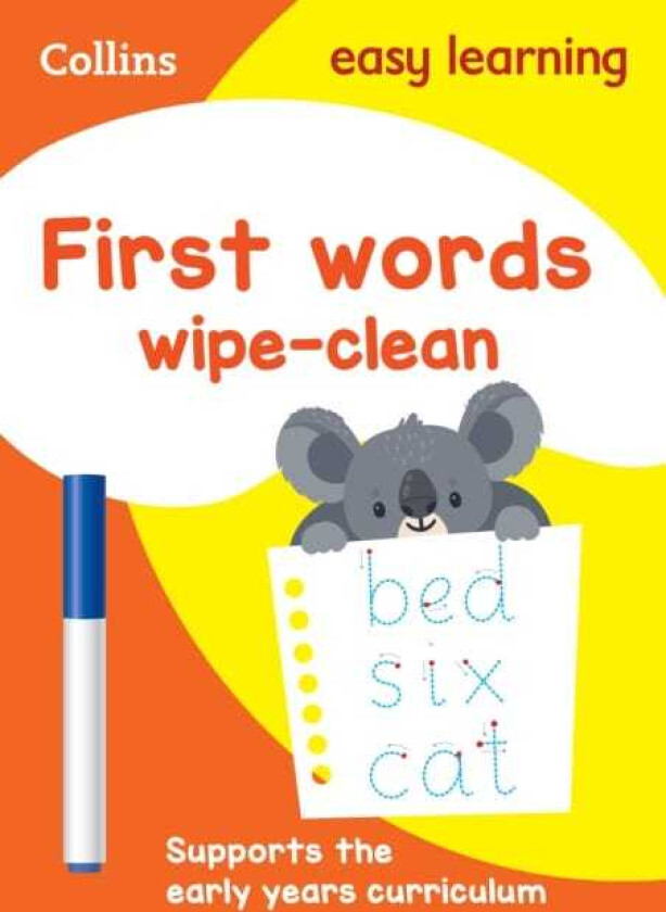 First Words Age 35 Wipe Clean Activity Book  Ideal for Home Learning