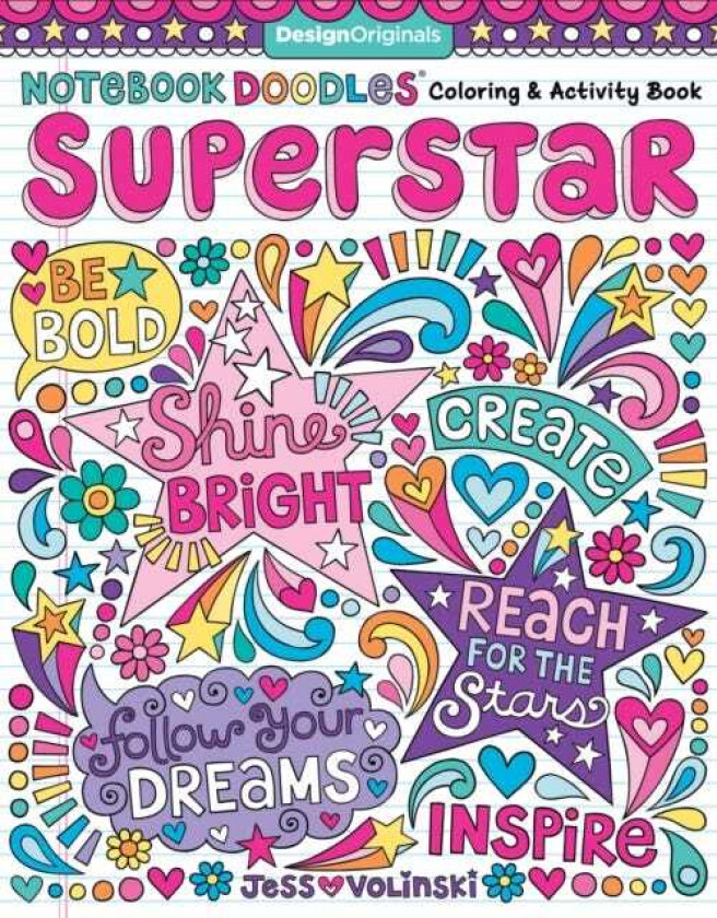 Notebook Doodles Superstar Coloring & Activity Book