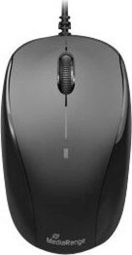 Mediarange Mros213 - Mus - Optisk - 3 Knapper - Kabling - Usb 2.0 - Sort