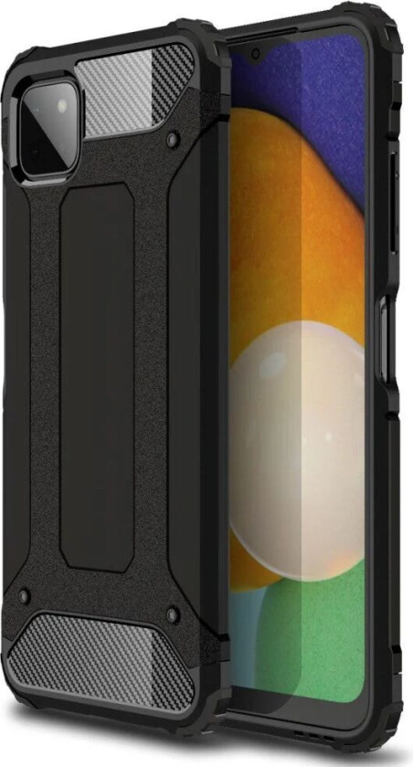 Samsung Galaxy A22 (5G) Armor Guard Shock Proof Deksel - Svart