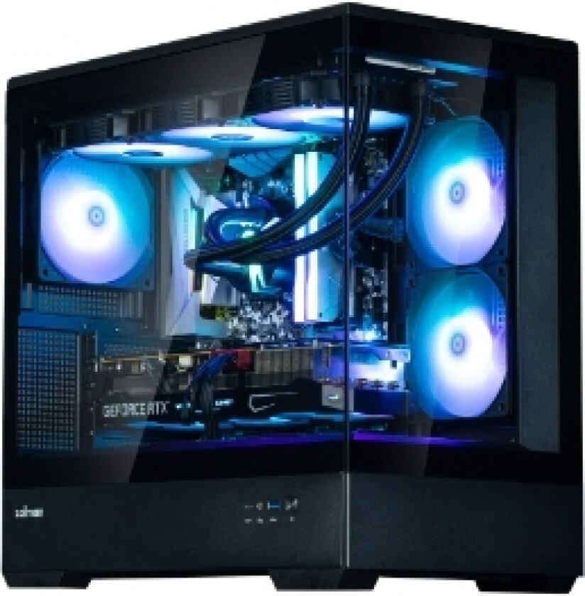 P30 Black Matx/Mid Tower, Panoramic Tg, 3 Argb Fans