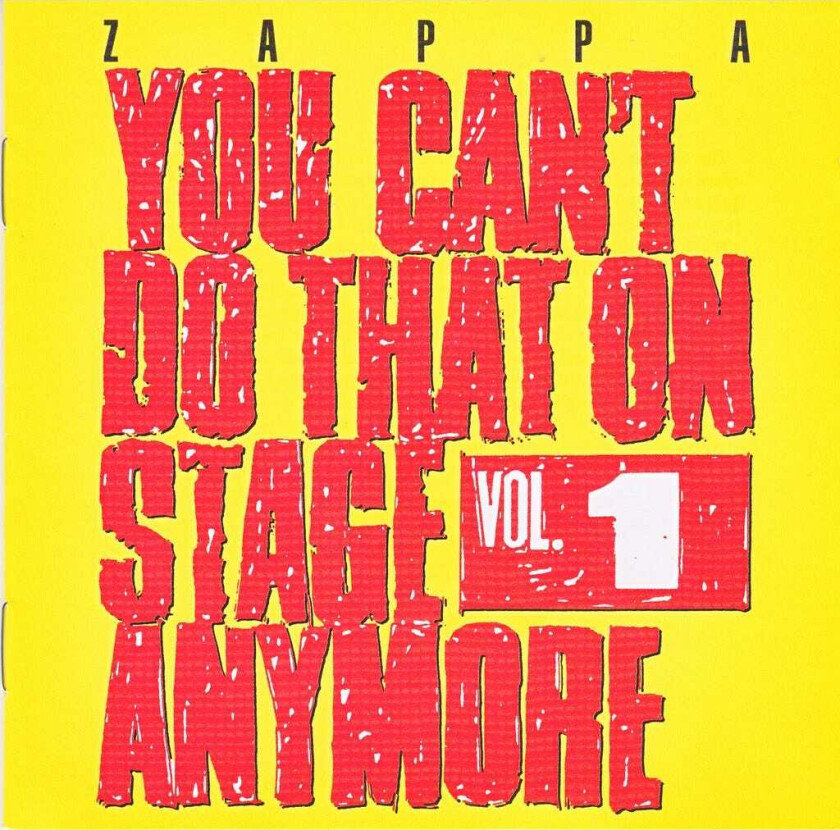 Frank Zappa  You Can't Do That On Stage Anymore Vol. 1  CD