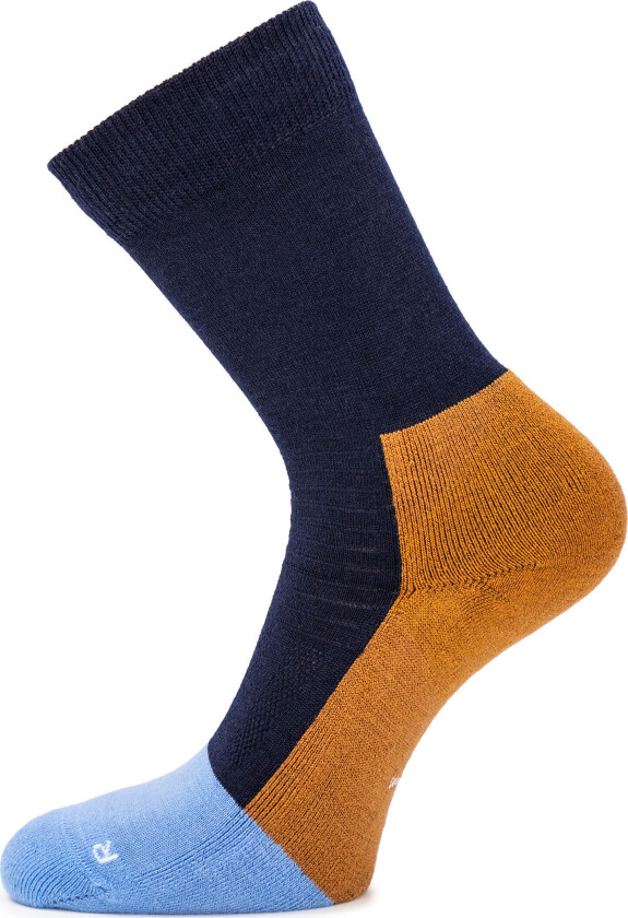 Hero Warm Crew Sock Navy Blue/ Cathay Spice / Provence Blue 34-36