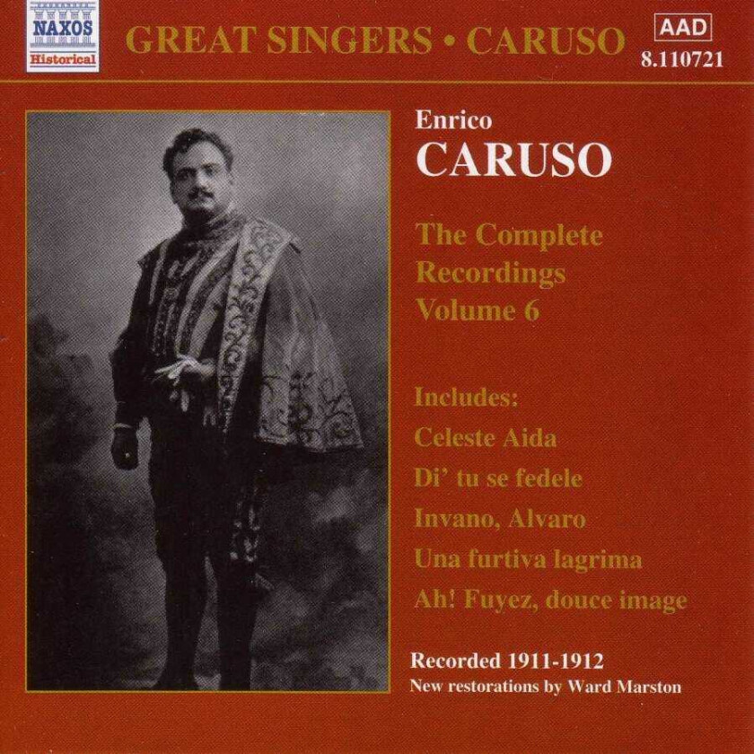 Enrico Caruso, Frances Alda, Victor Orchestra, Josephine Jacoby, Friedrich Von Flotow, Marcel Journet  Caruso  Complete Recordings, Vol. 6  CD