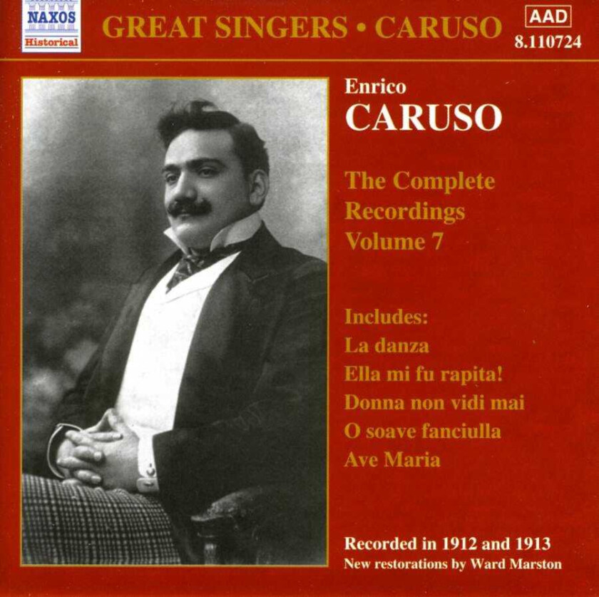 Enrico Caruso  Caruso The Complete Recordings, Vol 7  CD