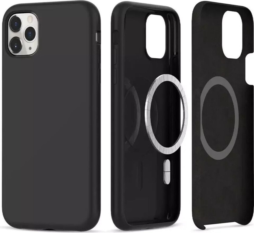 Tech-Protect iPhone 11 Pro Tech-Protect Silikon Deksel - MagSafe Kompatibel - Svart