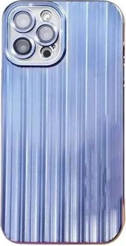 iPhone 14 Pro TPU Plastdeksel med Kameralinsebeskyttelse - Blå