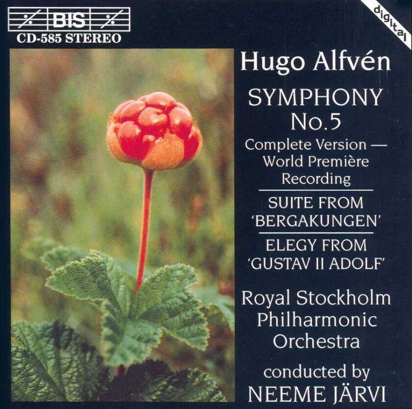 Hugo Alfvén, Royal Stockholm Philharmonic Choir, Neeme Järvi, Robert Suff, Ingo Petry Alfvén: Symphony No 5, etc CD
