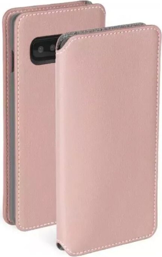 Pixbo 4 Card FolioCase Samsung Galaxy S10+ (Plus) Skinn Flip Deksel - Rosa