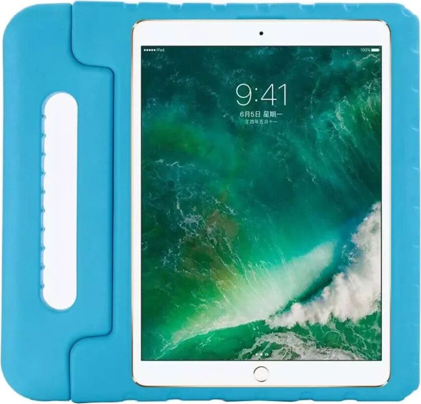 iPad Pro 12.9" (2018) Slidstærkt Barn Deksel m. Stå & Bærefunksjon - Blå