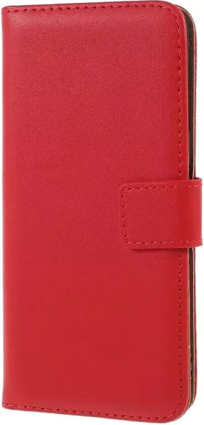 Samsung Galaxy S8 Glanset Kunstskinn Deksel med Lommebok - Rød