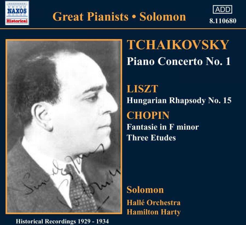Solomon Cutner Tchaikovsky: Concerto for Piano and Orchestra No 1; Chopin/Liszt: Piano Wor CD