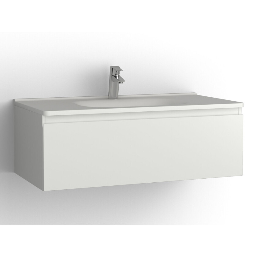 Vedum Flow Servantpakke 100 cm - Hvit