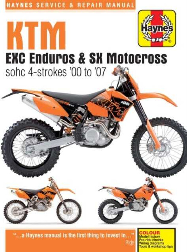KTM EXC Enduros & SX Motocross sohc 4strokes (00 07)