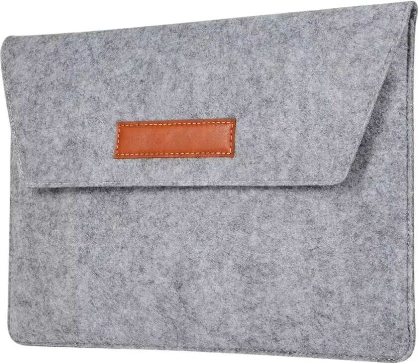 Uldfilt Laptop 13" Sleeve (33.5 x 24 cm) - Lysegrå