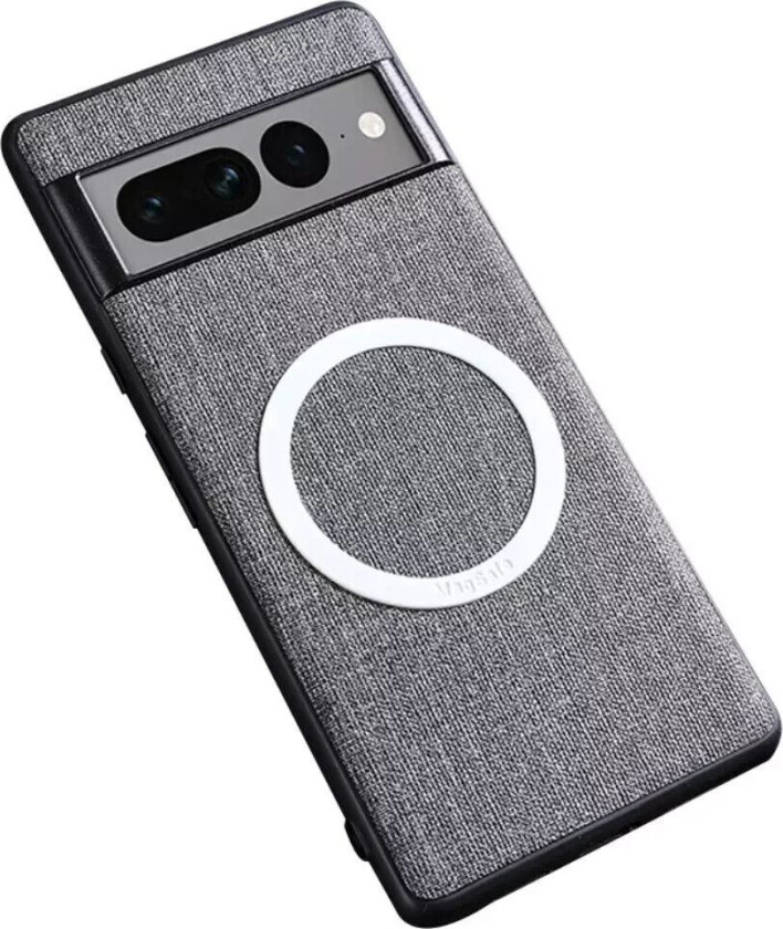 Google Pixel 8 Pro Plast Deksel med Grov Tekstur - MagSafe-Kompatibel - Grå