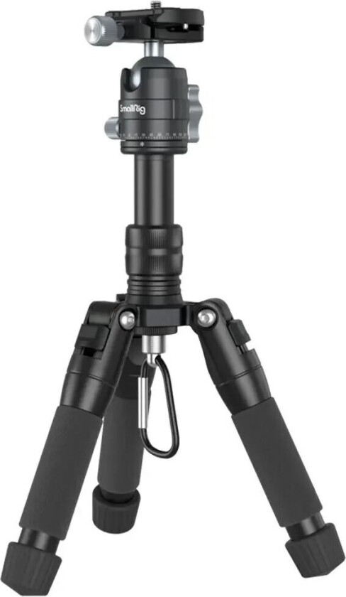 Bilde av 4289 Aluminium Ministativ VT-20 m. Mobilholder og Justerbare Ben - Svart