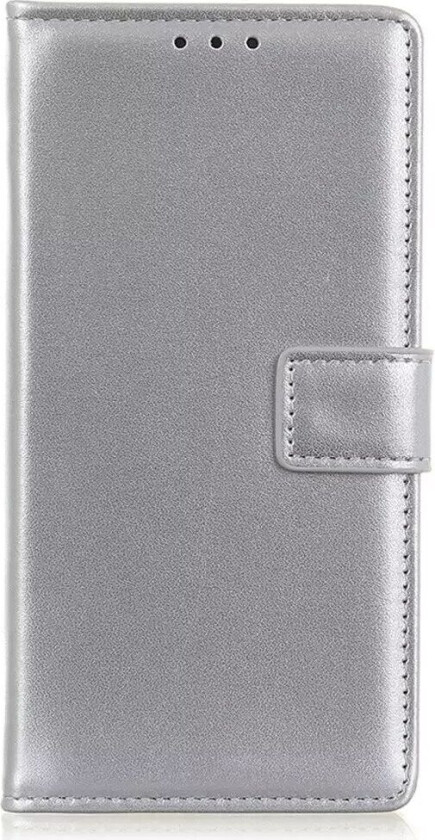 Samsung Galaxy M52 (5G) Folio PU Skinn Flip Deksel med Lommebok - Sølv