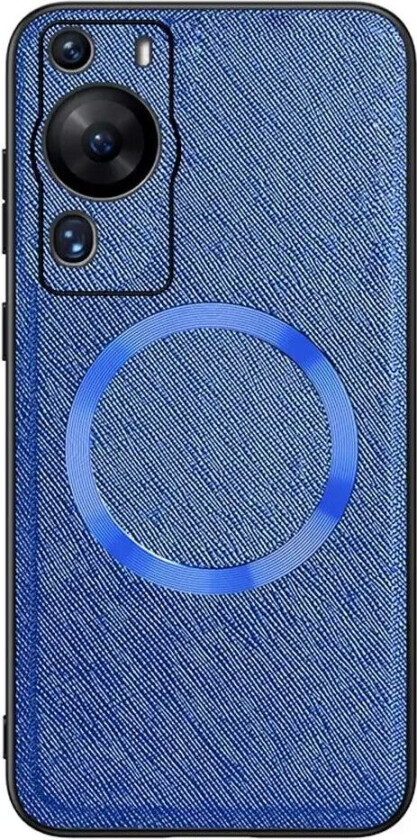 Huawei P60 Pro Plast Deksel med Grov Tekstur - MagSafe-Kompatibel - Blå