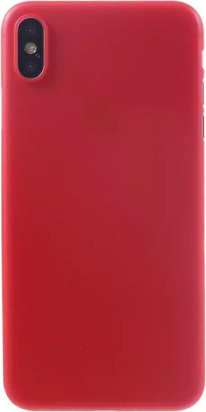 iPhone Xs Max Ultra Thin Plastikk Deksel - Rød