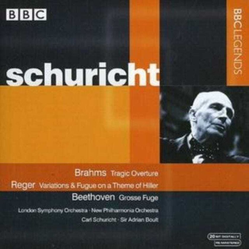 New Philharmonia Orchestra, London Symphony Orchestra, Adrian Boult, Carl Schuricht Brahms: Tragic Overture; Reger: Variations & Fugue CD