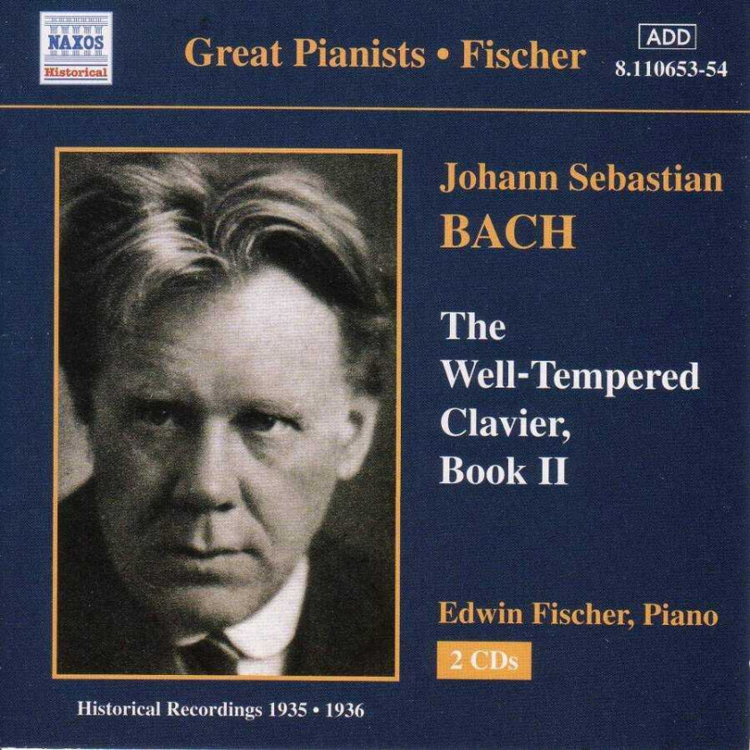 Edwin Fischer Bach: The WellTempered Clavier, Book II CD
