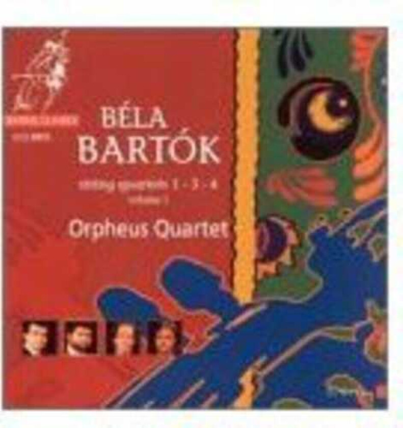 Bert Van Der Wolf, Orpheus String Quartet Choir, T.A.Diehl  Bartók: String Quartets, Volume 1  CD