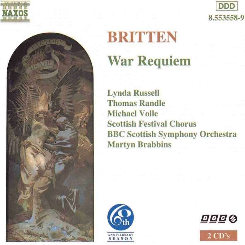 Thomas Randle, BBC Scottish Symphony Orchestra, Michael Volle, Edinburgh Cathedral Choir, Scottish Festival Chorus, Lynda Russell, Martyn Brabbins, Simon Lord, Tony Kime  Britten: War Requiem  CD