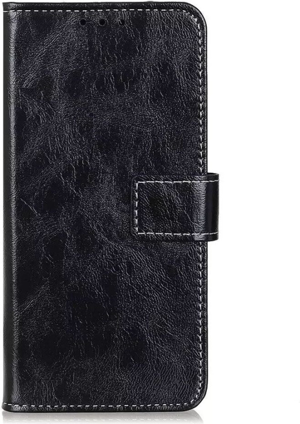 Samsung Galaxy S21 Ultra Skinn Flipdeksel med Lommebok - Svart